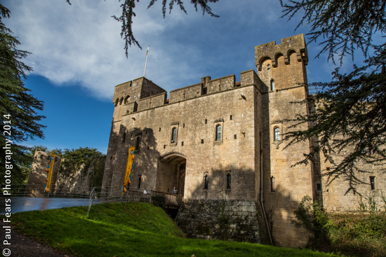 The gatehouse of Caldicot Castle in Monmouthshire, South Wales